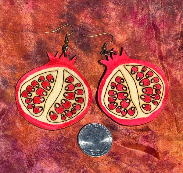 Pomegranates earrings